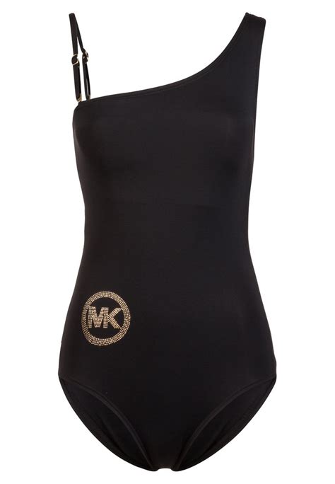 michael kors mm1e104 black one shoulder maillot|Michael Kors Mesh.